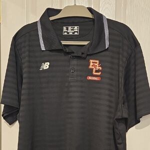 New Balance Boston College Eagles Baseball Polo Shirt XL Black NWOT